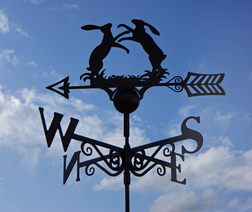 Poppy Forge Boxing Hares weathervane