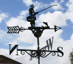 Weathervane Fisherman